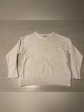 Madison + Hudson white bow sweater